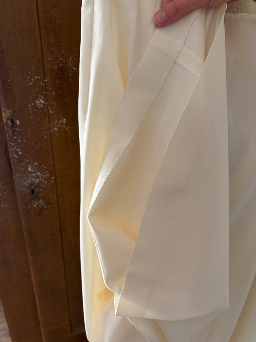 The Row Dela Cream Wool Elephant leg Trousers - Picture 8 of 9